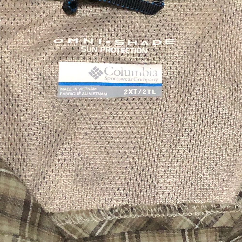Columbia Omni-Shade Sun Protection Mens Sz XXL Fishing Outdoor Button Down Shirt - Picture 3 of 6